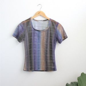 90’s style Sheer Crop Top